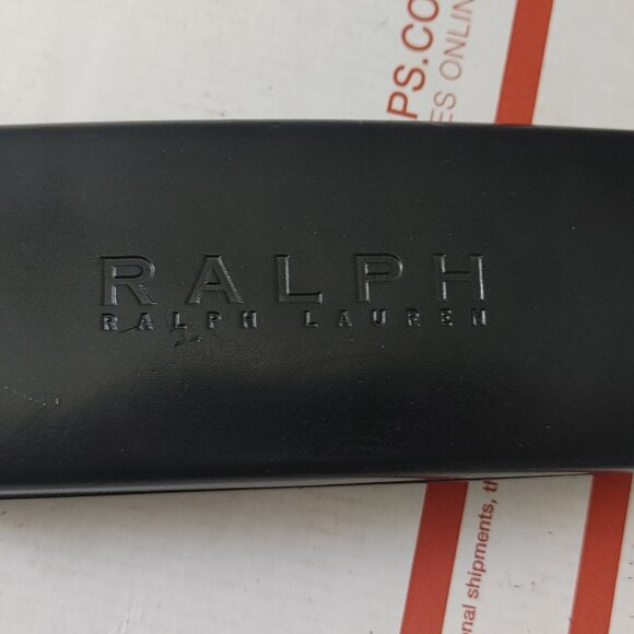 Ralph Lauren Black Sunglasses Eyeglasses Eyewear Hard Shell Clam Case RRL RL - Picture 7 of 7